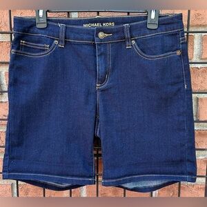 Michael Kors Dark Blue Denim Shorts